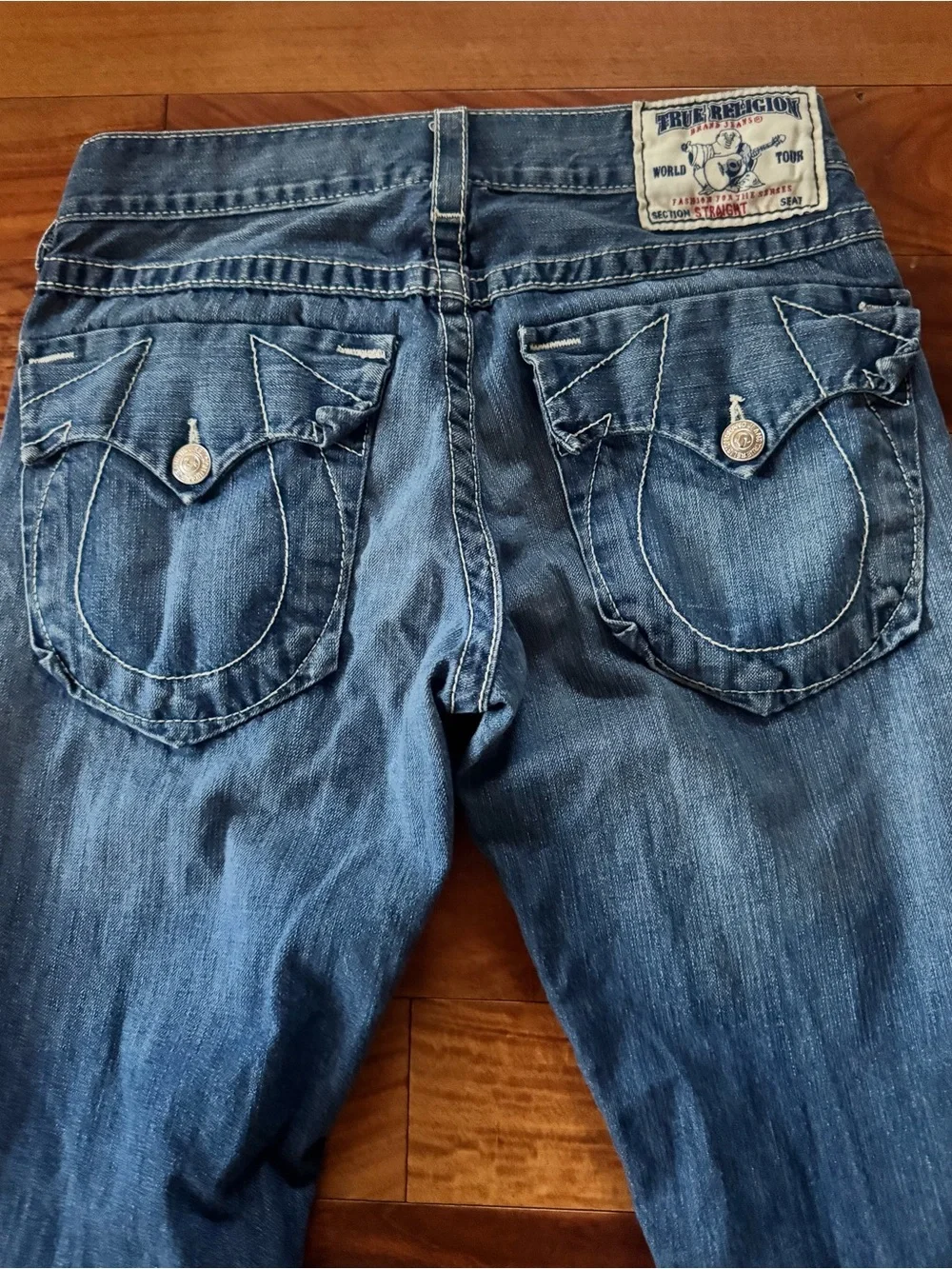 Vintage Joey True Religion Straight Jeans - Indigo Blue Wash